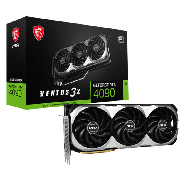 Відеокарта дискретна MSI RTX 4090 VENTUS 3X 24G OC 21000МГц - Фото 4 Відеокарта дискретна MSI RTX 4090 VENTUS 3X 24G OC 21000МГц - зображення 4