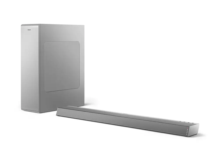 Philips Звукова панель TAB6405 2.1, 140W, Dolby Digital, Wireless, Silver - изображение 3