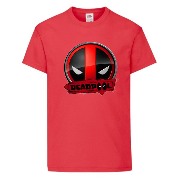 Футболка детская Марвел (Marvel & DC) красная (deadpool-002-red) 164 см ...