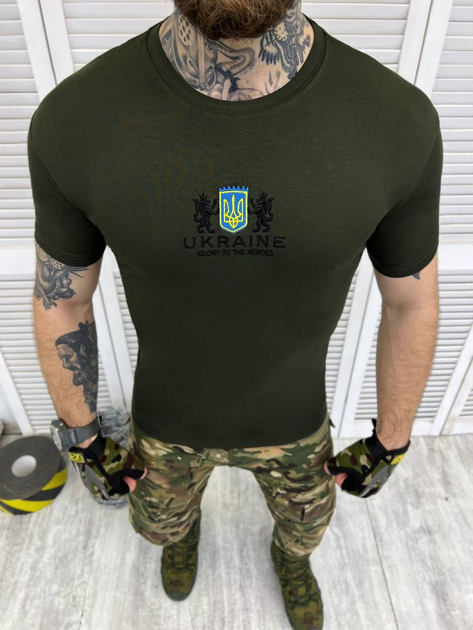 Тактическая футболка Patriot T-shirt Olive M - изображение 1