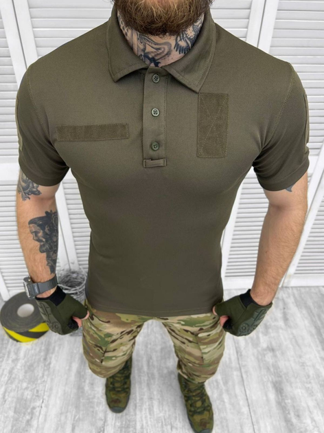 Тактичне поло Combat Performance Shirt Olive S - зображення 1