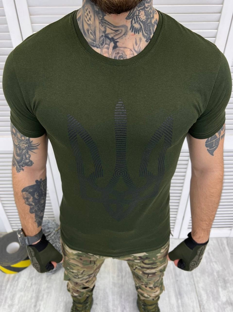 Тактична футболка Combat Performance Shirt Хакі S - зображення 1