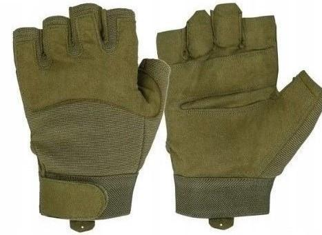 Тактические Army Fingerless Gloves перчатки Mil-Tec 12538501 олива размер XL - изображение 1