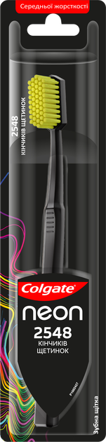Зубная щетка Colgate Neon 2548 кончиков щетинок средней жесткости ...