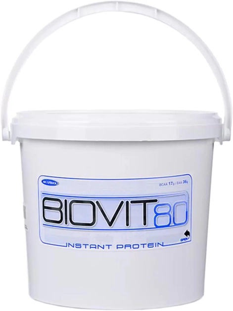 Протеїн Megabol Biovit 80 2100 г Малина (5907582338369) - зображення 1