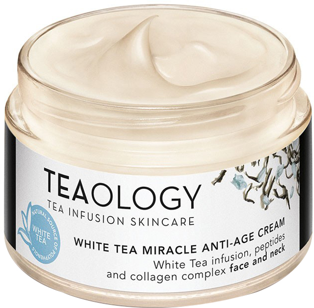 Антивіковий крем для обличчя Teaology White Tea Miracle Anti-Age Cream 50 мл (8050148500070) - зображення 2