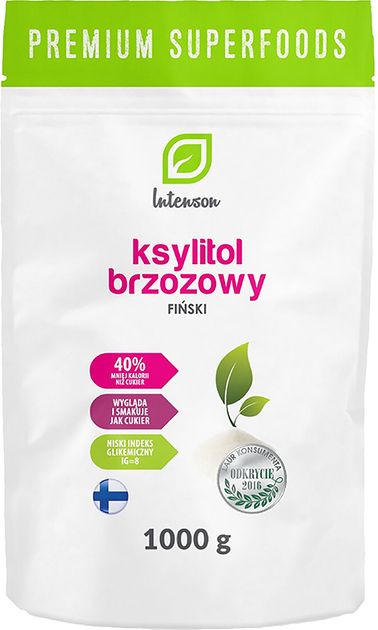 Цукрозамінник ксилітол Intenson Ksylitol Danisco 1000 г (5902150280408) - зображення 1