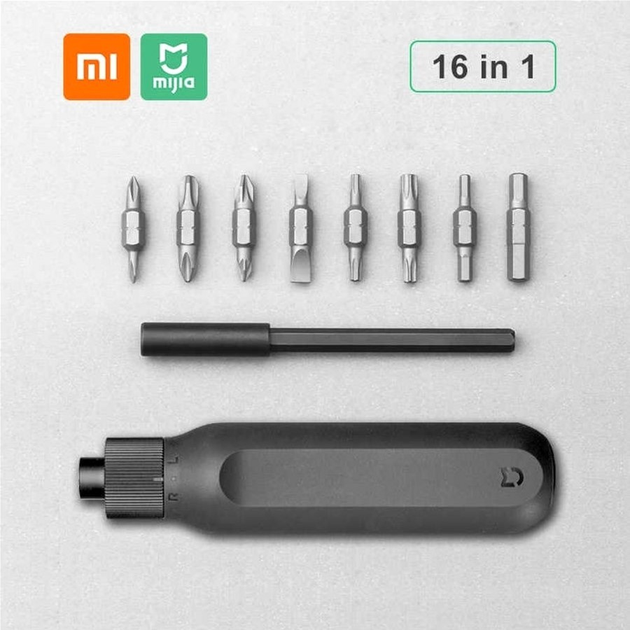 Śrubokręt Xiaomi z grzechotką i wymiennymi bitami 16 elementów BHR4779GL - obraz 5