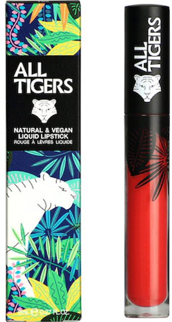 Szminka All Tigers Natural & Vegan Liquid Lipstick 784 Lead The Game 8 ml (3701243207849) - obraz 1