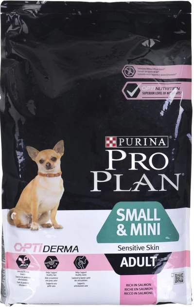 Sucha karma dla psów Purina Pro Plan Adult Small&Mini Sensitive Skin 7 kg (DLZPUIKSP0059) - obraz 1