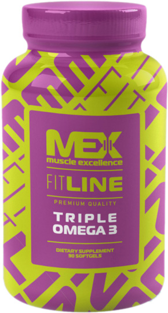 Kwasy tłuszczowe Omega-3 MEX Triple Omega 3 90 kapsułek (34659080502) - obraz 1