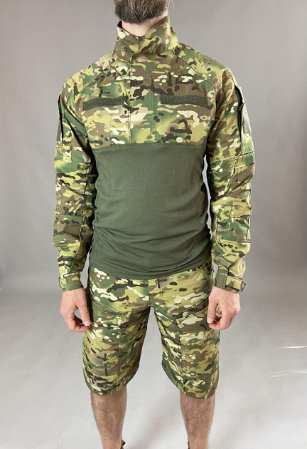 Військова тактична сорочка Убакс Tactic довгий рукав РІП-СТОП, бойова сорочка, мультикам 52 - зображення 2
