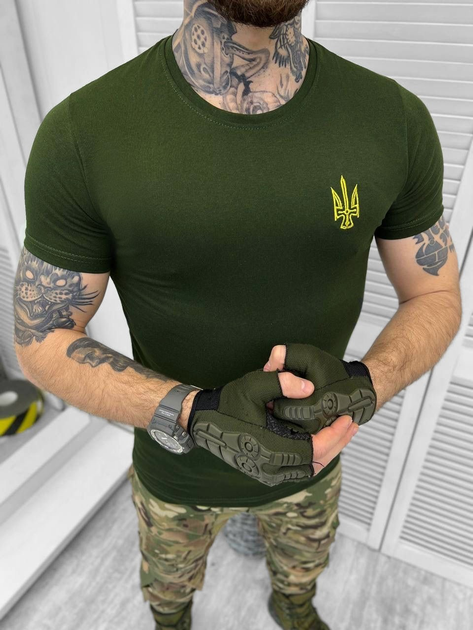 Тактическая футболка военного стиля Olive XXL - изображение 2