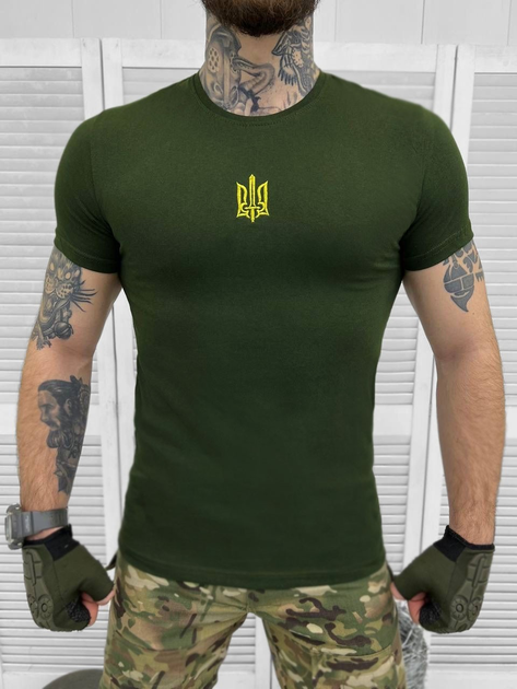 Тактическая футболка стиля военного Olive XL - изображение 1