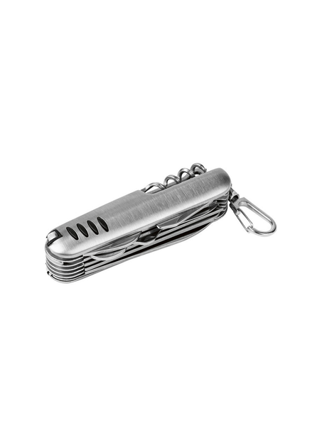 Нож складной многофункциональный туристический серый RockTrail Lidl - изображение 1