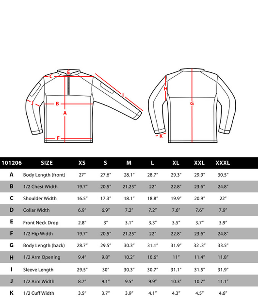 Боевая антимикробная рубашка Condor Trident Battle Top Long Sleeve 101206 Small, Чорний - изображение 2