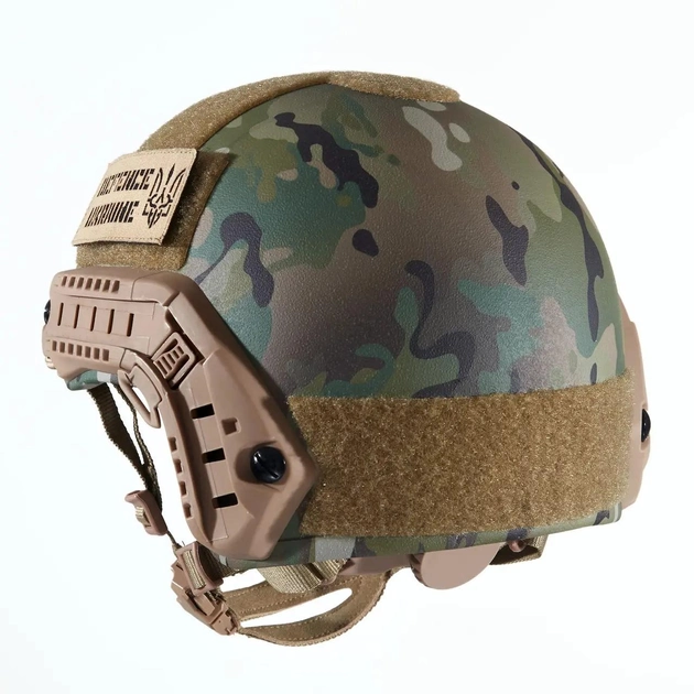 Каска шлем тактический защита FAST NIJ IIIA баллистический шлем кевларовый UKRDEF мультикам - изображение 2