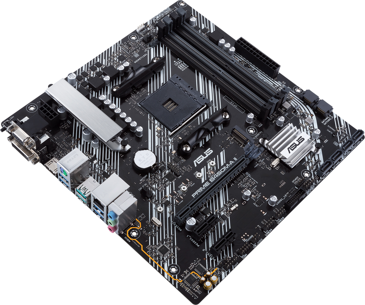 Материнская плата Asus Prime B450M-A II (sAM4, AMD B450, PCI-Ex16) - изображение 3
