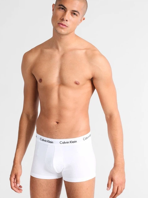 Zestaw majtek męskich typu bokserki Calvin Klein Underwear Boxer 3Pack Low Rise Trunk 0000U2664G-998 L 3 szt Czarny/Bialy/Szary (5051145736946) - obraz 3