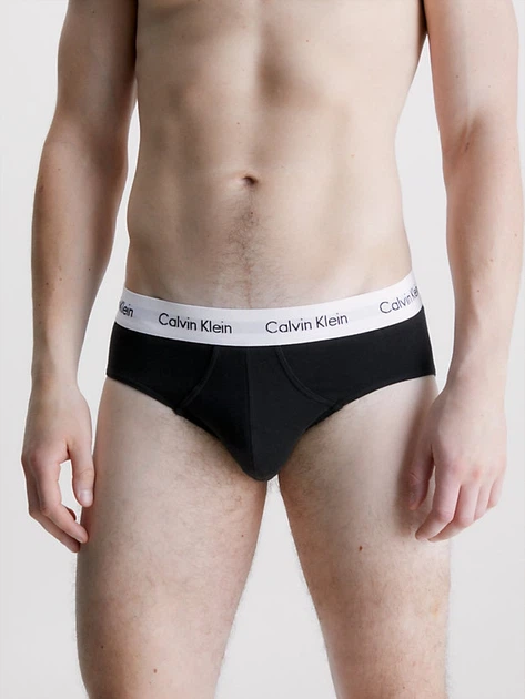 Zestaw majtek męskich typu brief Calvin Klein Underwear 3P Brief 000NB1398A-001 M 3 szt Czarny (8718935872129) - obraz 2