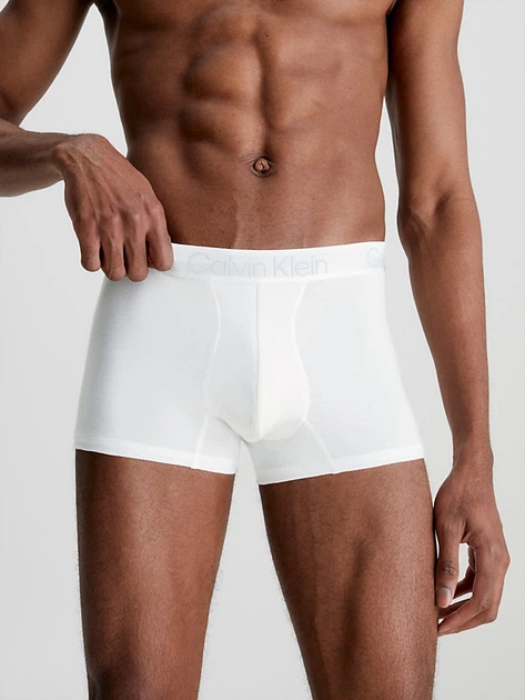Zestaw majtek męskich typu bokserki Calvin Klein Underwear Trunk 3Pk 000NB2970A-UW5 M 3 szt Czarny/Biały/Szary (8719854639688) - obraz 2