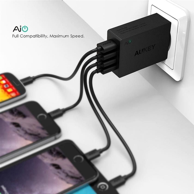 Ładowarka Aukey PA-U36 4x USB-A 8A (0601629299099) - obraz 6