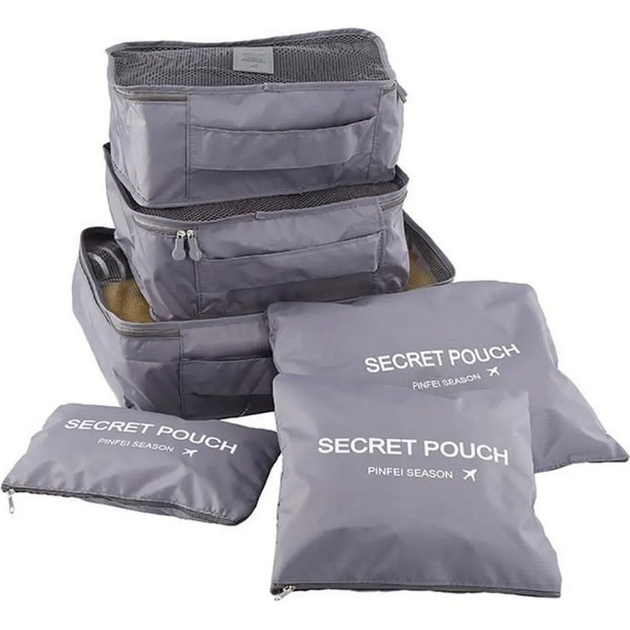 Організатори для подорожей 6в1, Secret Pouch, Сірий - зображення 3