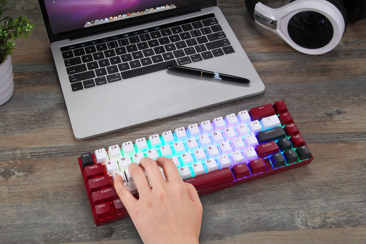 Клавиатура беспроводная Motospeed BK67 Longhua Red Bluetooth