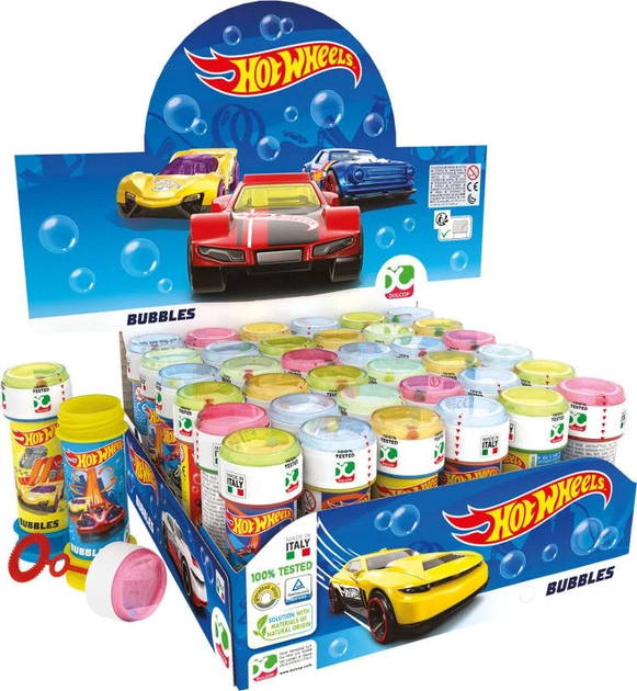 Zestaw baniek Brimarex Hot Wheels 60 ml x 36 sztuk (5802505) - obraz 1