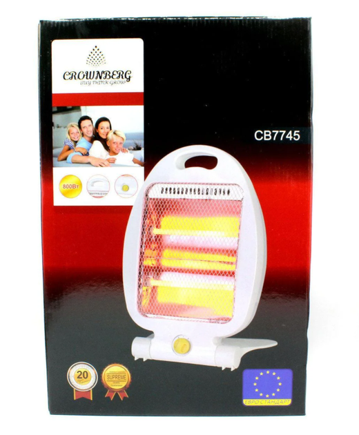 Кварцевый обогреватель Heater CB 7745 Crownberg Quartz 800Вт - изображение 4