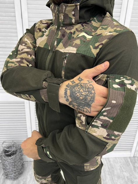 Тактический военный костюм горка Maverl ( Куртка + Штаны ), Камуфляж: Мультикам, Размер: L - изображение 5