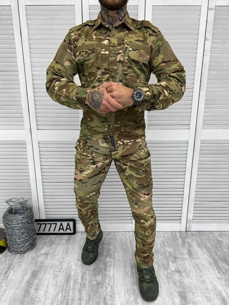 Тактичний військовий костюм Maver ( Китель + Штани ), Камуфляж: Мультикам, Розмір: L - зображення 1