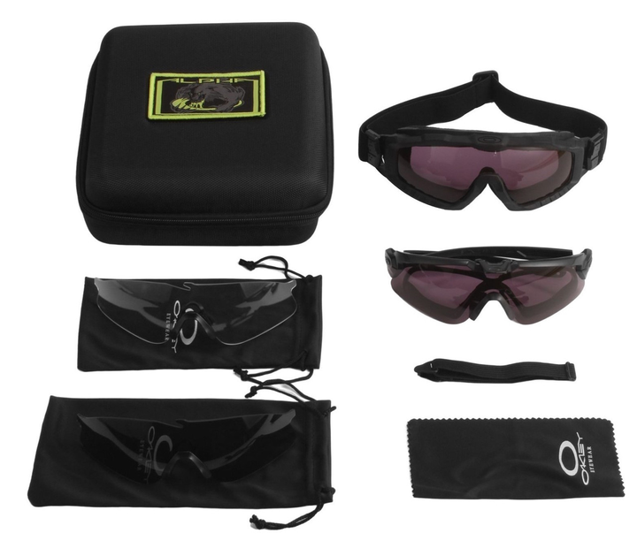 Защитные очки и маска 2 в 1 тактические Si Ballistic M Frame black - изображение 1