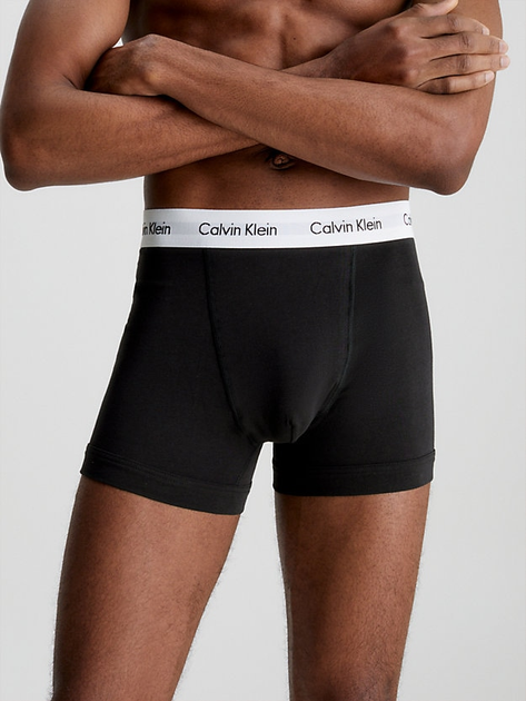 Набір трусів шорти Calvin Klein Underwear 3P Trunk 0000U2662G-001 M 3 шт Чорний (5051145283365) - зображення 2