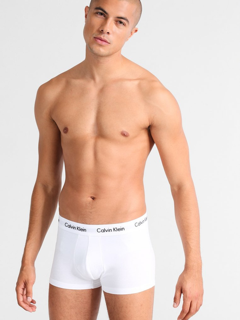 Набір трусів-боксерів чоловічих Calvin Klein Underwear Boxer 3Pack Low Rise Trunk 0000U2664G-998 L 3 шт Чорний/Білий/Сірий (5051145736946) - зображення 3