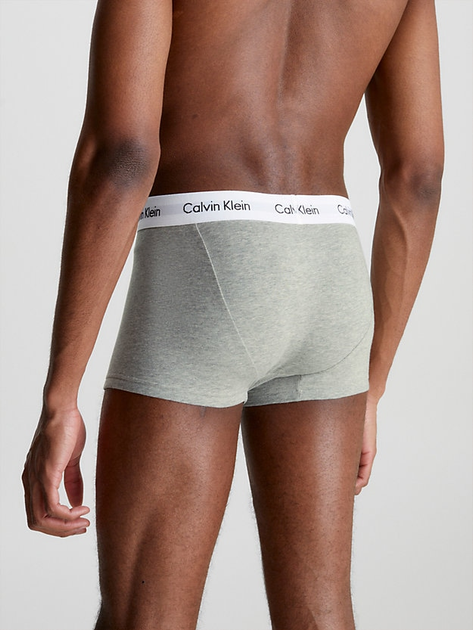 Zestaw majtek męskich typu bokserki Calvin Klein Underwear 3P Low Rise Trunk 0000U2664G-KS0 XL 3 szt Szary (8719853419502) - obraz 3