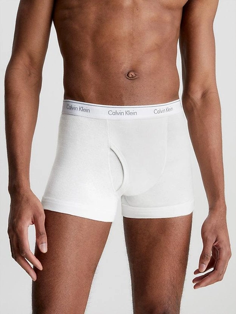 Calvin Klein Underwear Trunk 3Pk 000NB1893A-MP1 L 3 szt. Czarny/Biały/Szary (8719115129361) - obraz 2