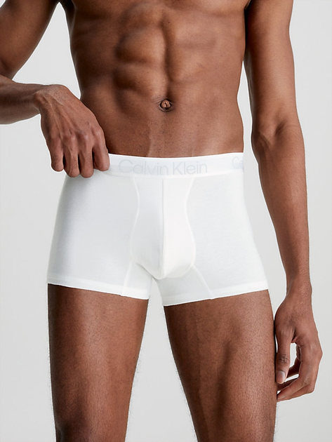 Набір трусів шорти Calvin Klein Underwear Trunk 3Pk 000NB2970A-UW5 M 3 шт Чорний/Білий/Сірий (8719854639688) - зображення 2