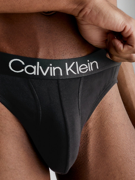 Zestaw majtek męskich typu slipy Calvin Klein Underwear Hip Slip 3 szt 000NB2969A-7V1 M 3 szt Czarny (8719854639138) - obraz 4