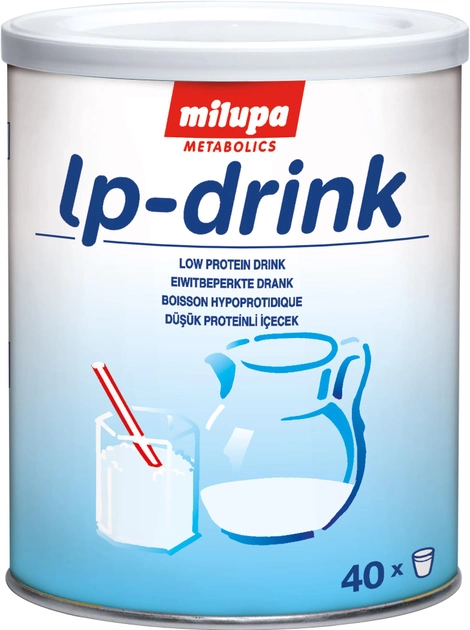 Пищевой продукт для специальных медицинских целей Milupa Low Protein Drink Сухой напиток с низким содержанием белка 400 г (4003053091472) - изображение 1
