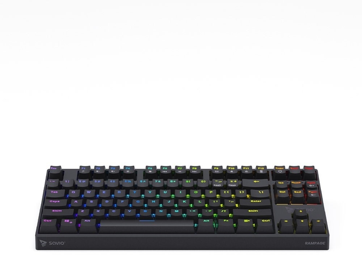 Клавіатура дротова Savio Rampage Outemu Red USB Black (GK-RAMPAGE RED) - зображення 3
