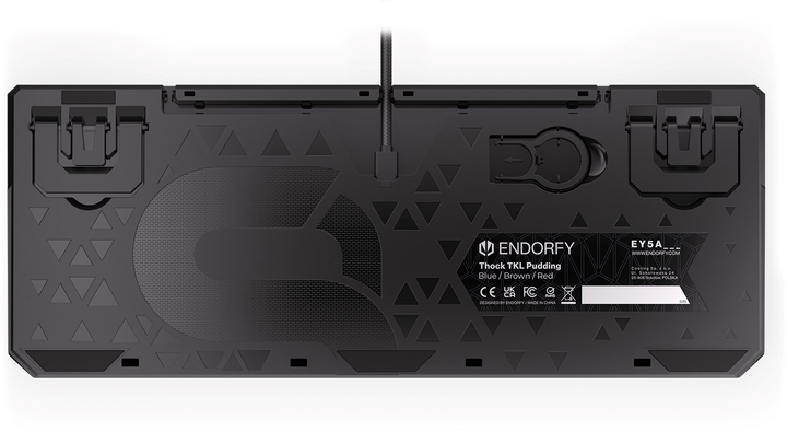 Клавіатура дротова Endorfy Thock TKL Pud Kailh Brown USB Black (EY5A005) - зображення 11