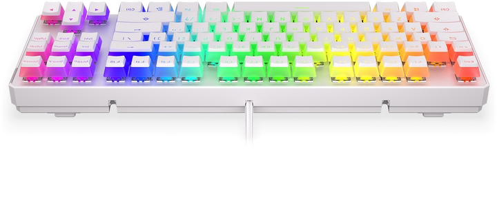 Klawiatura przewodowa Endorfy Thock TKL Pud Kailh Blue USB Onyx White (EY5A007) - obraz 4