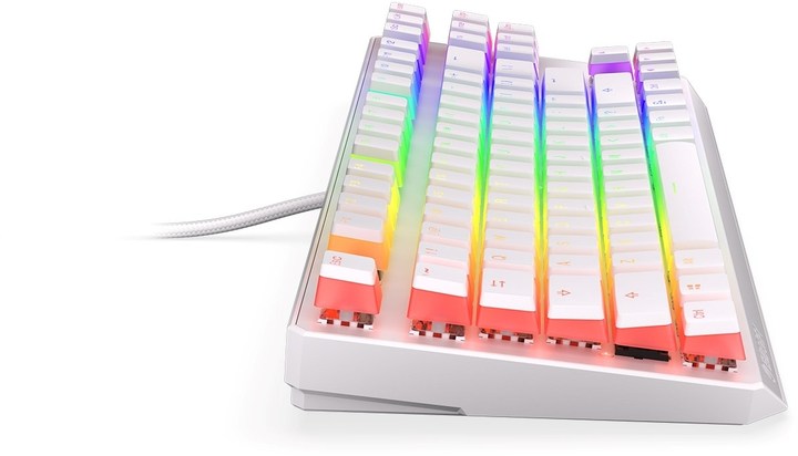 Klawiatura przewodowa Endorfy Thock TKL Pud Kailh Blue USB Onyx White (EY5A007) - obraz 9