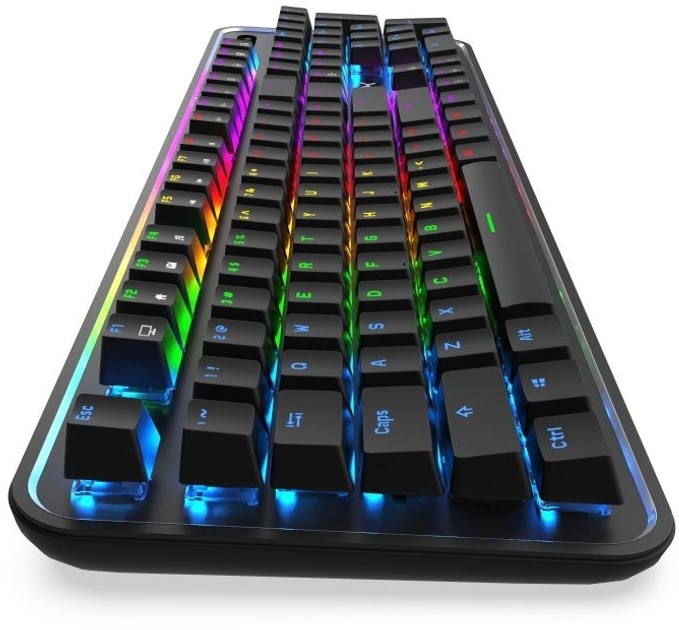 Клавіатура дротова Krux Comet RGB Outemu Blue USB Black (KRX0023) - зображення 5