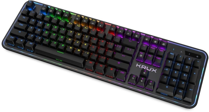 Klawiatura przewodowa Krux Comet RGB Outemu Brown USB Czarna (KRX0024) - obraz 3