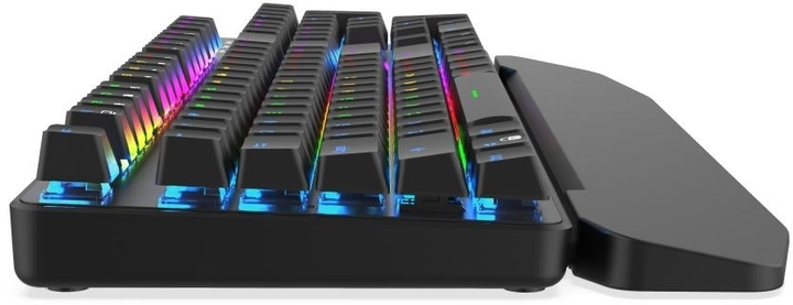 Клавіатура дротова Krux Meteor RGB Outemu Blue USB Black (KRX0025) - зображення 6