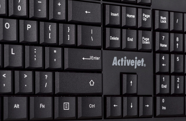 Klawiatura bezprzewodowa Activejet K-3903SW USB/bezprzewodowa Czarna - obraz 5