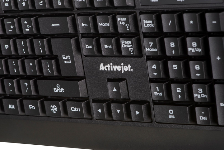 Klawiatura przewodowa Activejet K-3255 USB Czarna - obraz 6