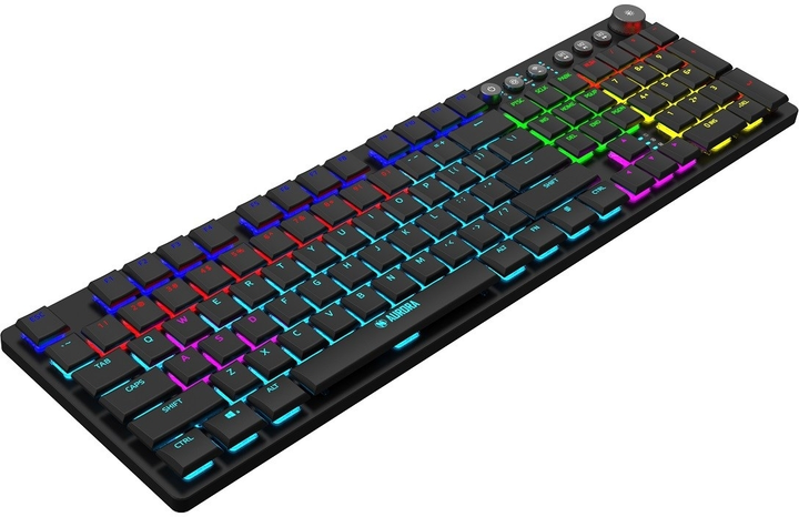 Клавіатура бездротова Ibox Aurora K-6 Low Profile Wireless Black (IKGMK6) - зображення 4